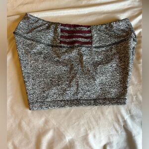 Gray with maroon accent Women's Athletic Shorts